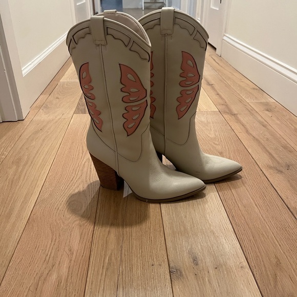 Steve Madden LEIGHTON Bone Leather Western Boot | Women's Boots - 8.5 - Picture 7 of 9